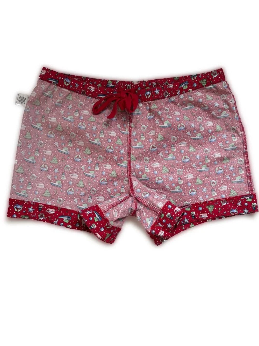Vineyard Vines Christmas Sleep Shorts Nautical Print NOT FLANNEL -- NEW